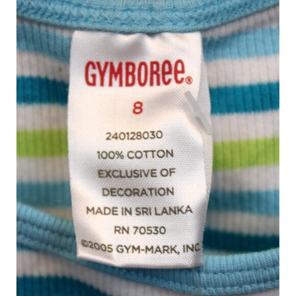 NEW 2006 Gymboree Island Fun Striped Tank Top sz 8 Lettuce Ruffle Socks Blue Bow - Picture 9 of 10
